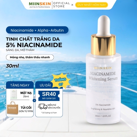 Tinh chất dưỡng trắng Miinskin 5% Niacinamide – Serum Hàn Quốc giảm thâm, làm sáng đều màu da