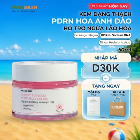 Kem Miinskin dạng thạch PDRN Hoa anh đào