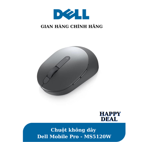Chuột không dây Dell Mobile Pro - MS5120W- Màu xám