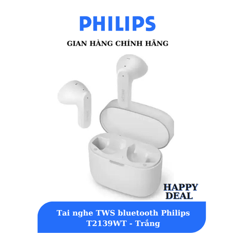 Tai Nghe Bluetooth True Wireless Philips TAT2139WT