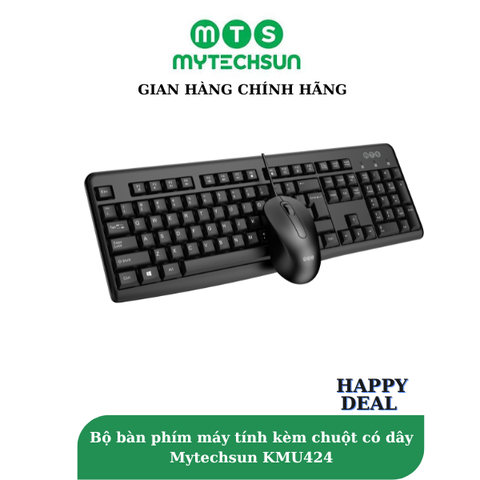 Bộ Bàn Phím & Chuột Có Dây Mytechsun KMU424