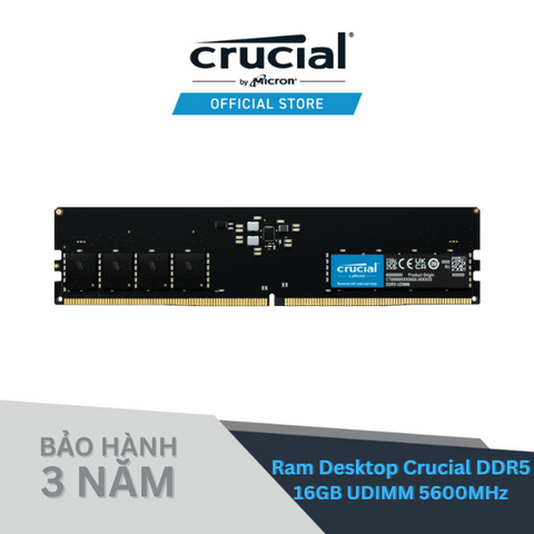 Desktop Crucial DDR5 32GB 5600MHz UDIMM - Hàng chính hãng