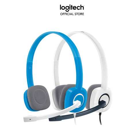 [Chính Hãng] Tai nghe chụp tai Logitech H150 -Màu xanh- 2 jack 3.5mm, Mic khử giảm tiếng ồn, âm thanh nổi -BH 2 năm