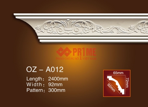 Phào cổ trần hoa văn A012