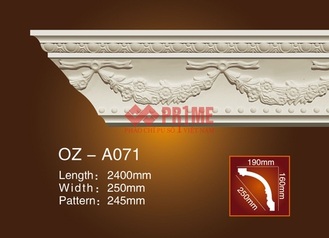 Phào cổ trần hoa văn  A071