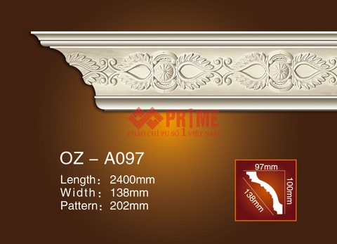 Phào cổ trần hoa văn A097