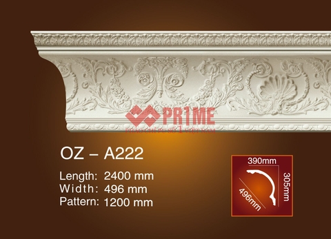 Phào máng hoa văn A222