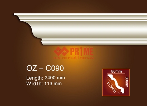 Phào cổ trần trơn C090