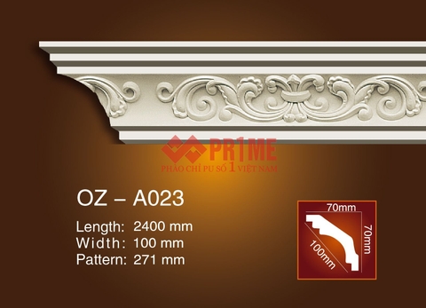 Phào cổ trần hoa văn A023