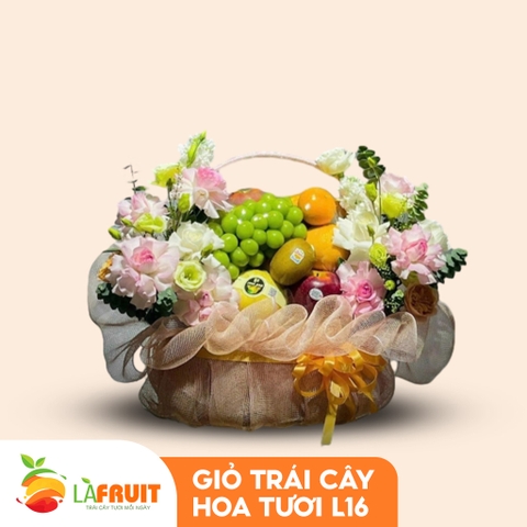 M-Giỏ trái cây hoa tươi 06