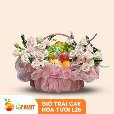 M-Giỏ trái cây hoa tươi 01