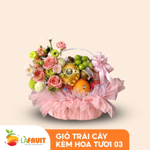 M-Giỏ trái cây hoa tươi 09