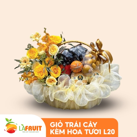M-Giỏ trái cây hoa tươi 03