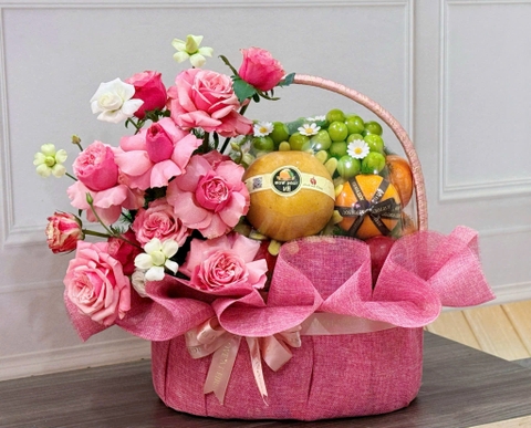M-Giỏ trái cây hoa tươi 07