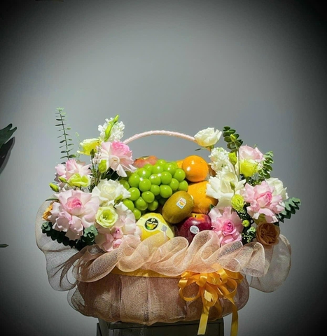 M-Giỏ trái cây hoa tươi 06