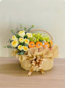 M-Giỏ trái cây hoa tươi 04