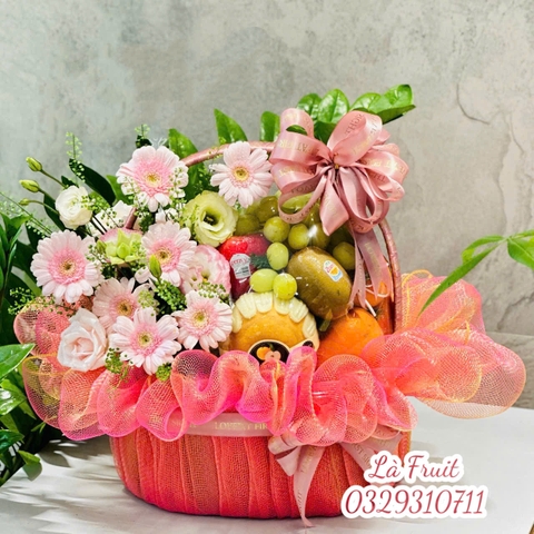 M-Giỏ trái cây hoa tươi 15