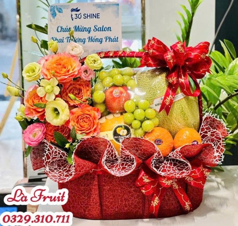 M-Giỏ trái cây hoa tươi 11