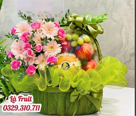 M-Giỏ trái cây hoa tươi 14