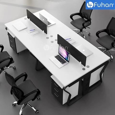 Module bàn làm việc 4 người Butly 2400 BL2412-4N