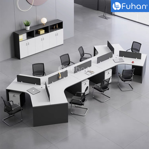 Module bàn làm việc 8 người  Kiya KY5022-8N