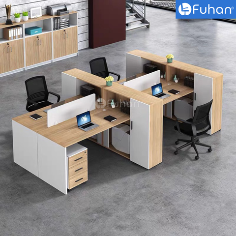 Module bàn làm việc 4 người  Nika NK3020-4N