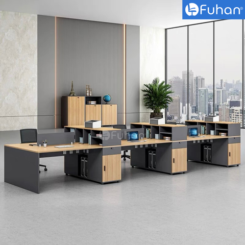 Module bàn làm việc 6 người  Laya LA3612-6N