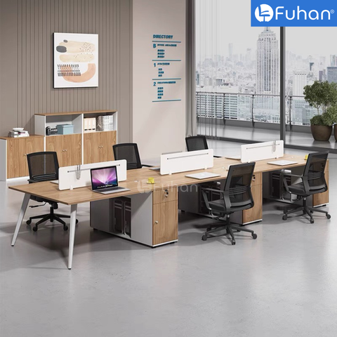 Module bàn làm việc 6 người Teri 3600 TR3612-6N