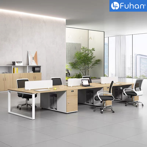 Module bàn làm việc 6 người Rizo 3600 RZ3612-6N