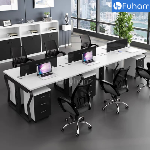 Module bàn làm việc 6 người Butly 3600 BL3612-6N