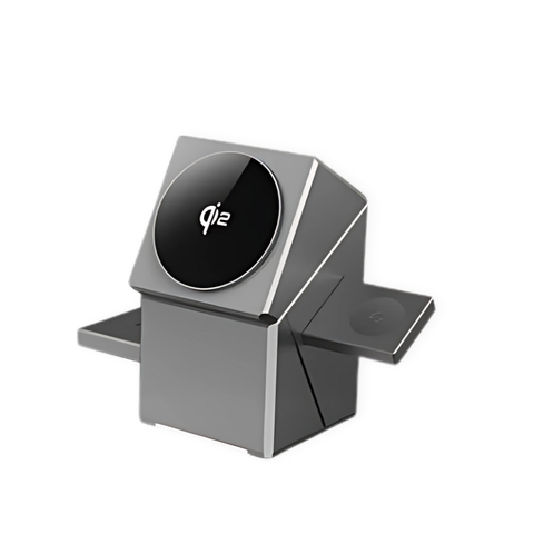 Trạm sạc không dây xoay tự động 3 trong 1 - CubeTrick X