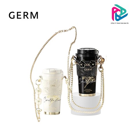 Ly giữ nhiệt BST Hoa Sơn Trà GERM (Đen 500ml) - Ly giữ nhiệt mùa hè - Bảo hành chính hãng 12 tháng