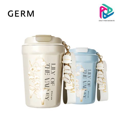 Ly giữ nhiệt BST Hoa huệ thung lũng GERM 390ml - Bảo hành chính hãng 12 tháng