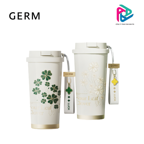 Ly giữ nhiệt BST Cỏ Bốn Lá GERM 500ml - Ly giữ nhiệt mùa hè - Bảo hàng chính hãng 12 tháng