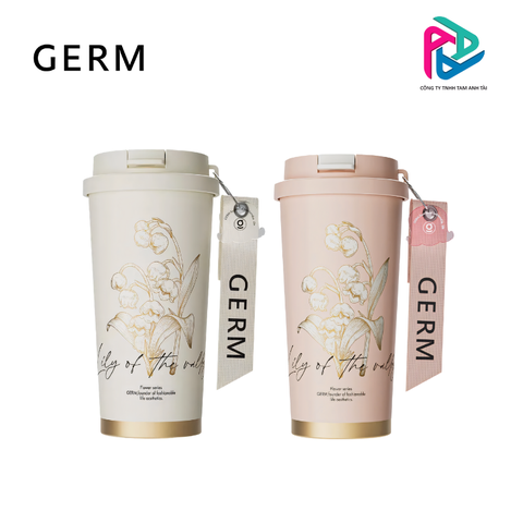 Ly giữ nhiệt BST Hoa huệ thung lũng GERM 500ml - Bảo hành chính hãng 12 tháng