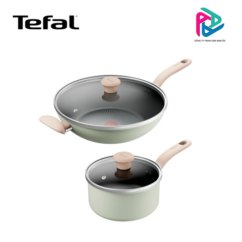 Bộ 2 nồi cán dài & chảo xào Tefal So Matcha - 18-28cm | Bảo hành chính hãng
