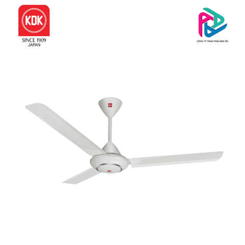 Quạt trần KDK, màu trắng bạc M60XG(SIL)