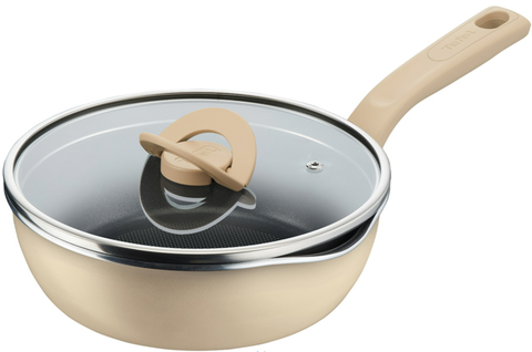 Chảo nồi có nắp đa năng 3 trong 1 - 24cm, vanilla (vàng nhạt)