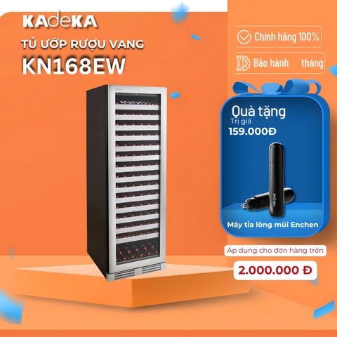 Tủ ướp vang KadeKa KN168EW - Bảo hành chính hãng KadeKa 2 năm