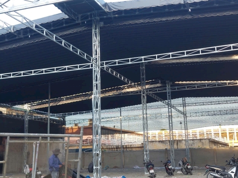 Mái che cho khu phức hợp kết cấu phức tạp