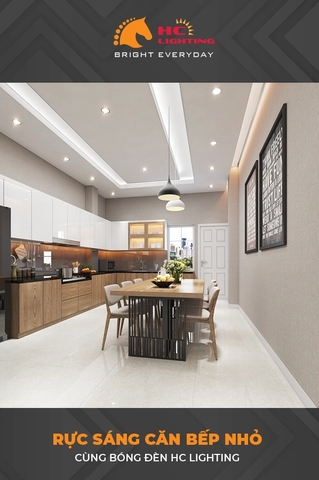 Rực Sáng Căn Bếp Nhỏ Cùng Đèn HC Lighting