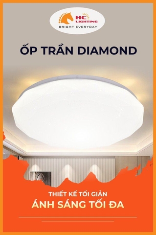 🌈ỐP TRẦN DIAMOND - THIẾT KẾ TỐI GIẢN, ÁNH SÁNG TỐI ĐA