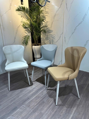 Ghế Xavia mặt nệm bọc da