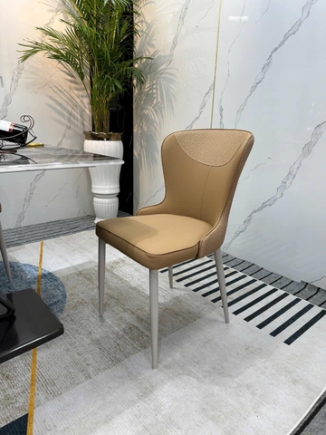 Ghế Xavia mặt nệm bọc da