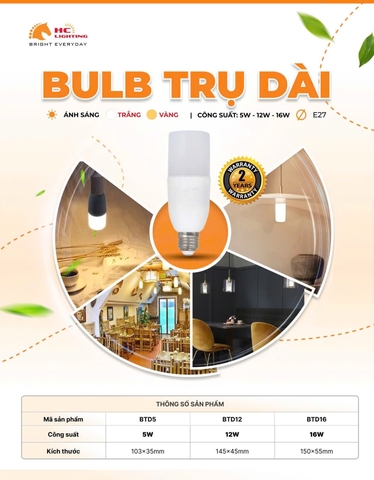 💯💯💯 BULB TRỤ DÀI – TRẢI NGHIỆM MỚI 💯💯💯