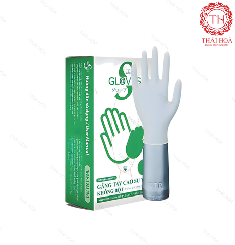 Găng Tay Cao Su  Sgloves Latex Không Bột - Dòng Găng Tay Mềm Mại An Toàn Cho Da Nhạy Cảm