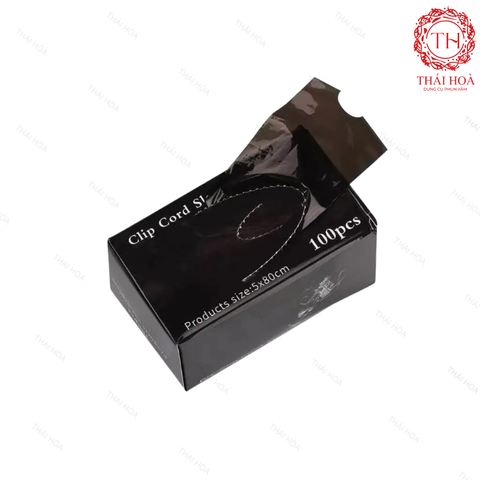 Bọc Dây Và Bọc Máy Xăm Màu Đen (Hộp 100 Dây)