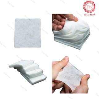Bông Giấy Dạng Miếng Cắt Sắn Dùng Trong Phun Xăm Spa Không Lông Mềm Mại Đảm Bảo Vệ Sinh
