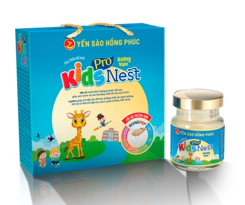 Yến sào Hồng Phúc - Prokids nest hương vani hộp tiết kiệm 6 hũ