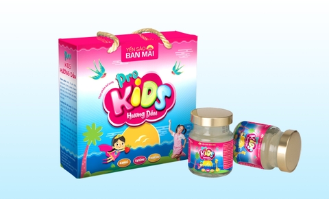 Yến sào Ban Mai - Prokids hương dâu Hộp tiết kiêm 6 hũ